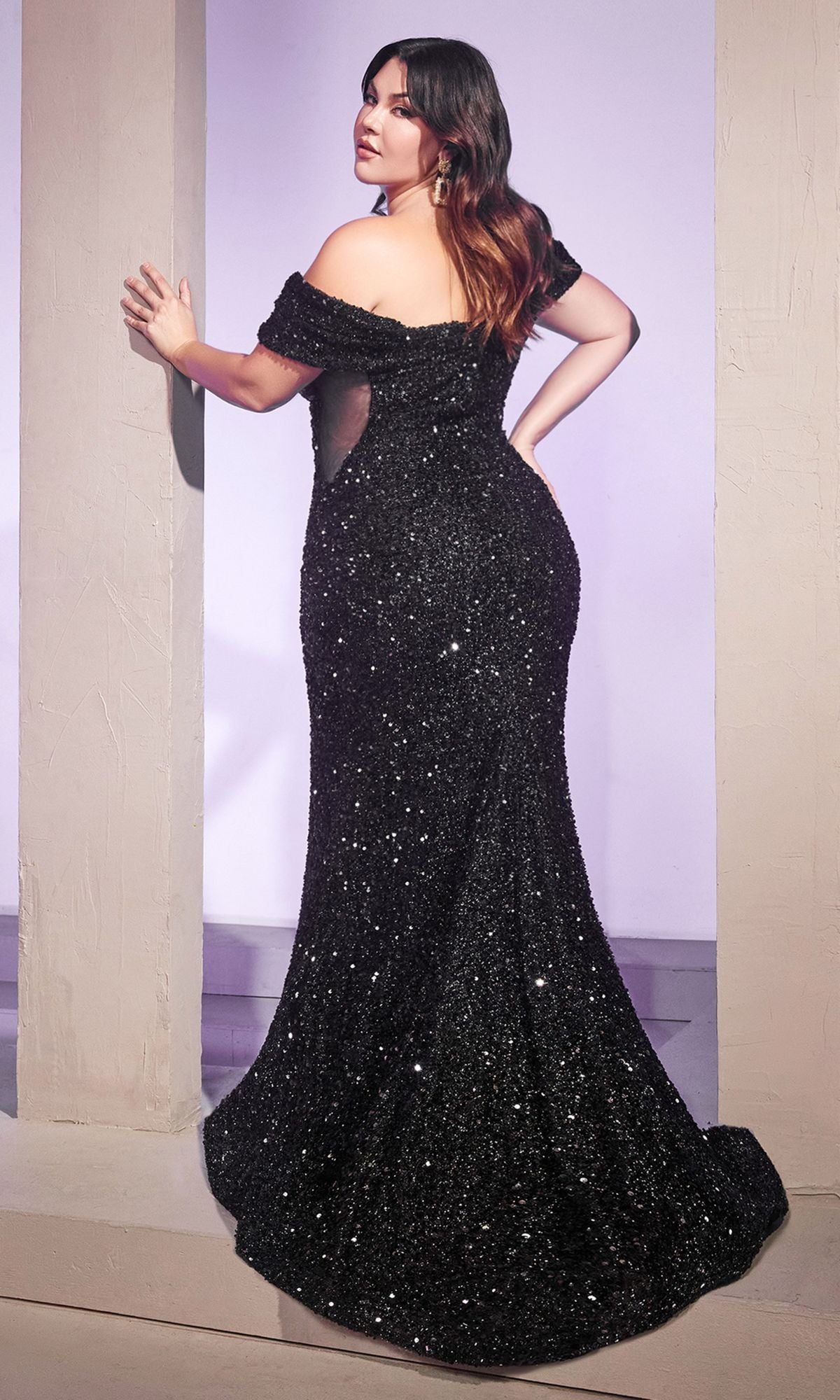 Lilja Sequins Gown - Black - Luxette Boutique
